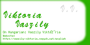 viktoria vaszily business card